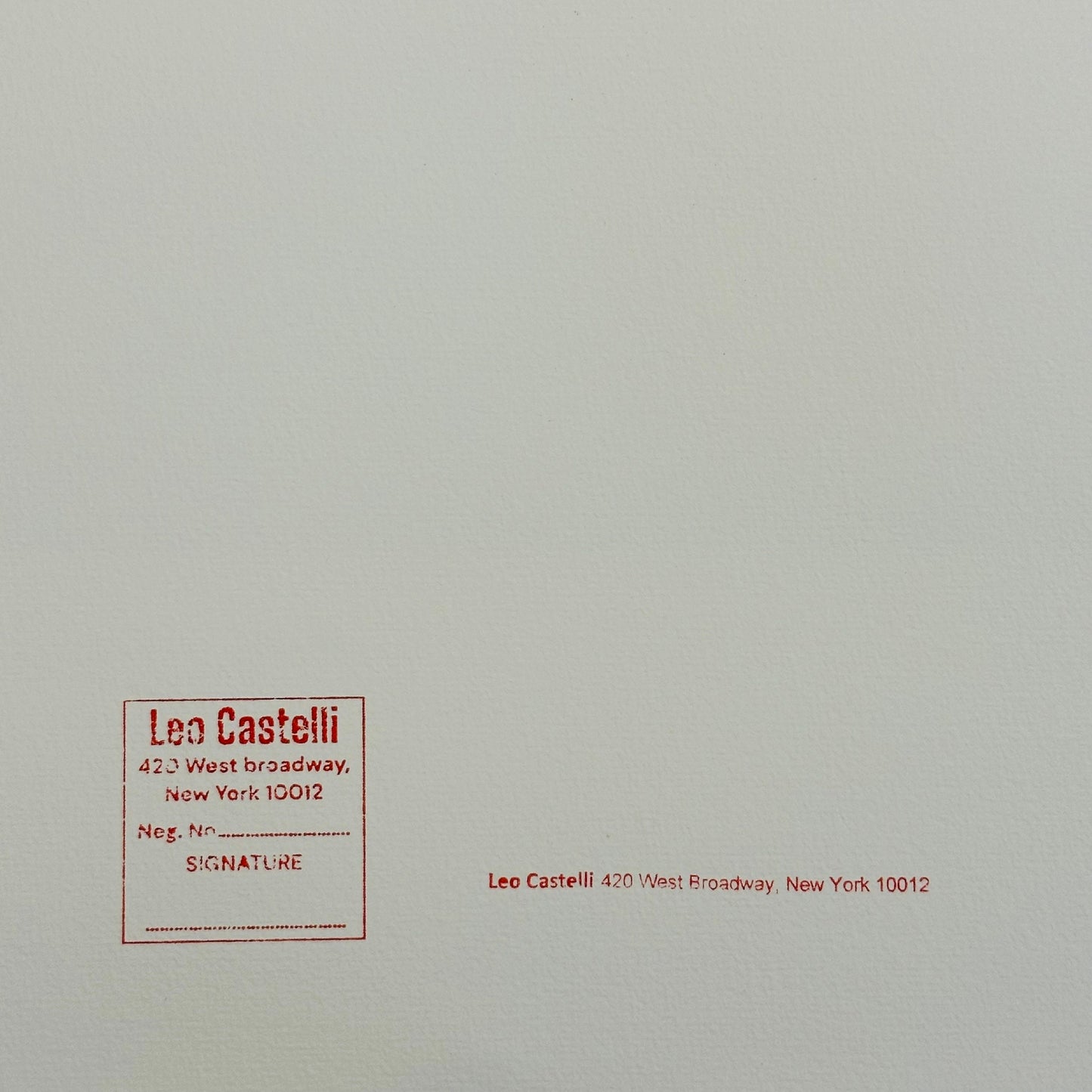 Genummerde editie ANDY WARHOL Chanel Gesigneerd - Certificaat Leo Castelli - Pop art Advertising- lithograph