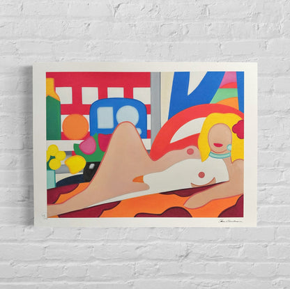 Genummerde editie TOM WESSELMANN Sunset Nude - Certificaat - Limited lithografie - Pop art --