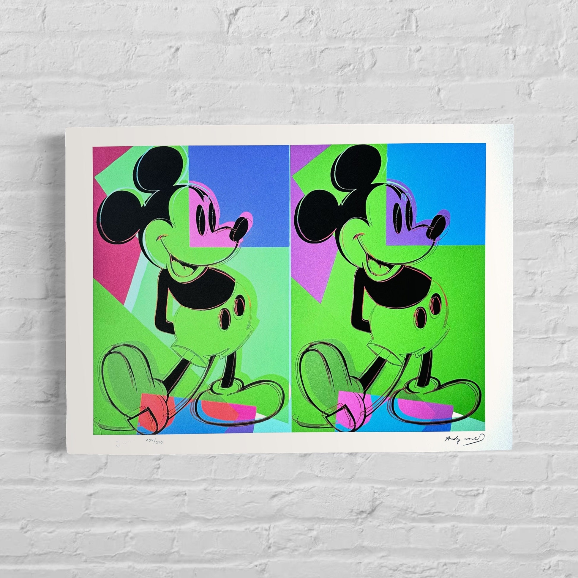 ANDY WARHOL double mickey