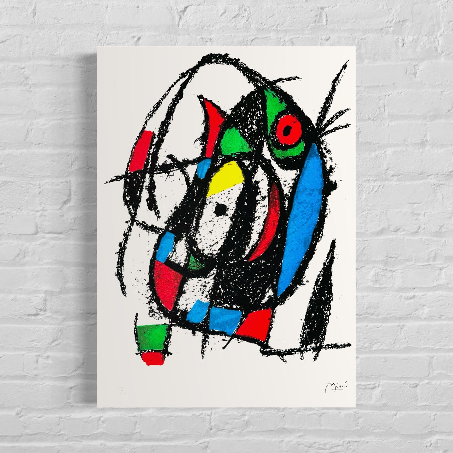 Genummerde editie Joan Miró, Abstract prachtige levendige kleuren - Gesigneerd - Certificaat - limited Barcelona Espana -