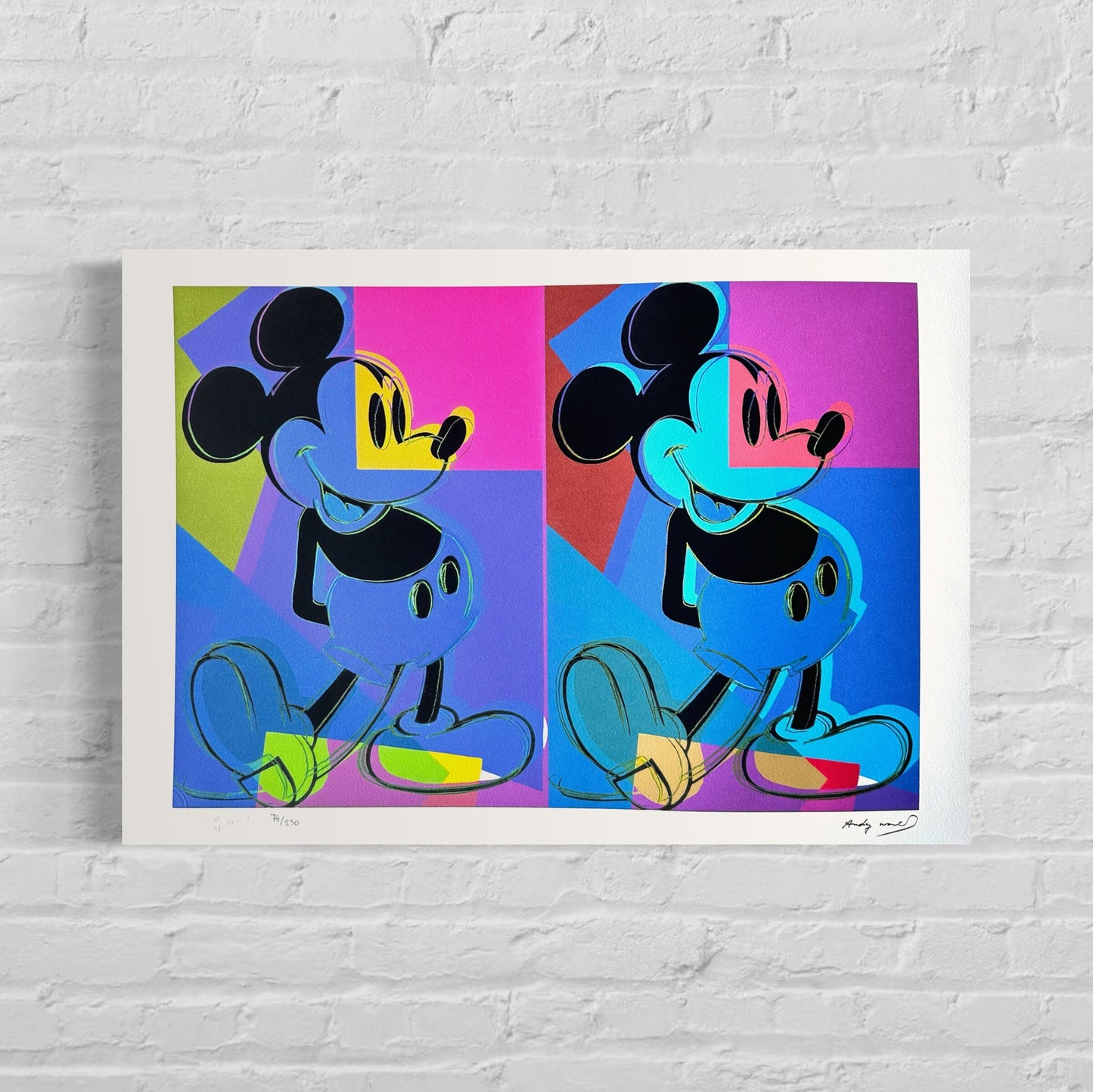 ANDY WARHOL double mickey