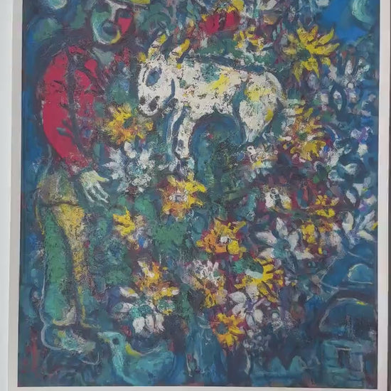 Genummerde editie Marc Chagall boeket bloemen Gesigneerd - certificaat - lithograph