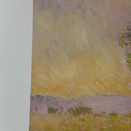 Genummerde editie Claude Monet Saules au soleil couchant Gesigneerd - certificaat - lithograph