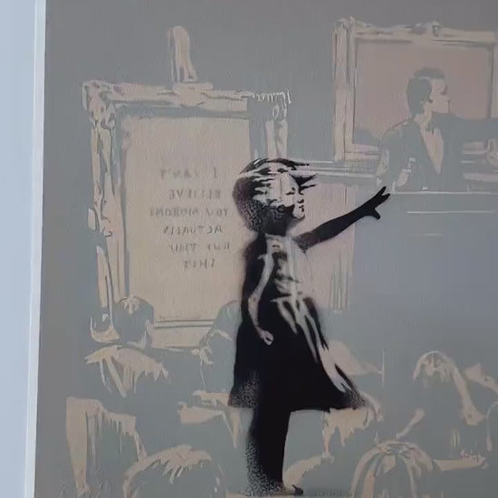 BANKSY  Girl with the balloon - certificaat - Banksy Grafitti Art, Banksy Wall Art, Banksy Lithograph, Banksy Gift, Banksy Stencil Art