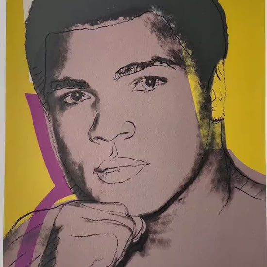 ANDY WARHOL Mohamed Ali  - Certificaat Leo Castelli - Pop art - lithograph