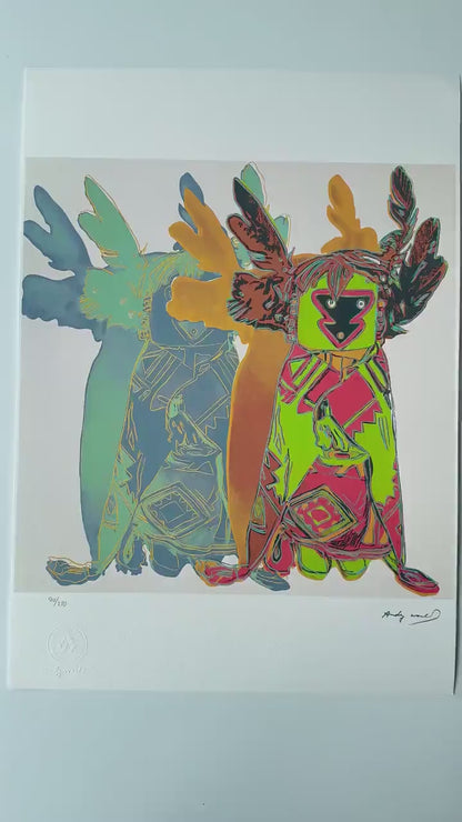 Genummerde editie ANDY WARHOL Kachina dolls - Certificaat Leo Castelli - Pop art - lithograph