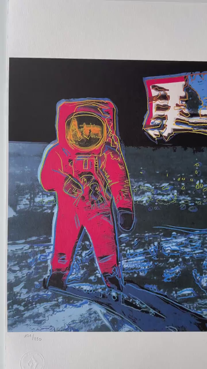 ANDY WARHOL Moonwalk Gesigneerd - Certificaat - Leo Castelli - Pop art -- lithograph