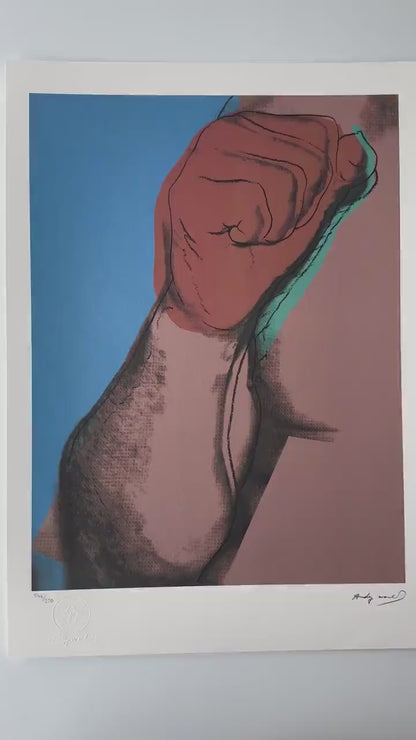 ANDY WARHOL Mohamed Ali  - Certificaat Leo Castelli - Pop art - lithograph