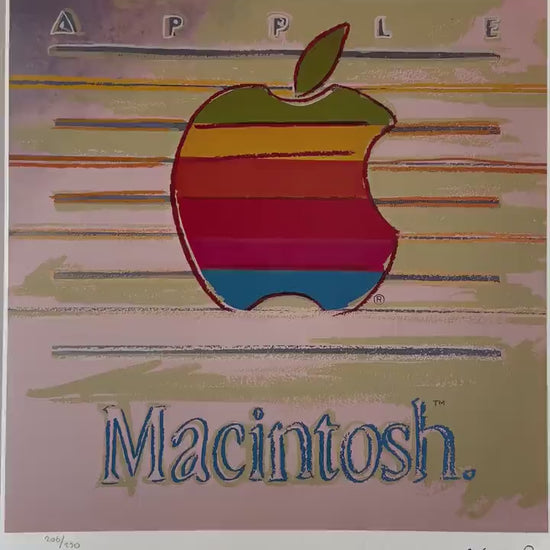 ANDY WARHOL Apple Gesigneerd - Certificaat Leo Castelli - Pop art Advertising- lithograph