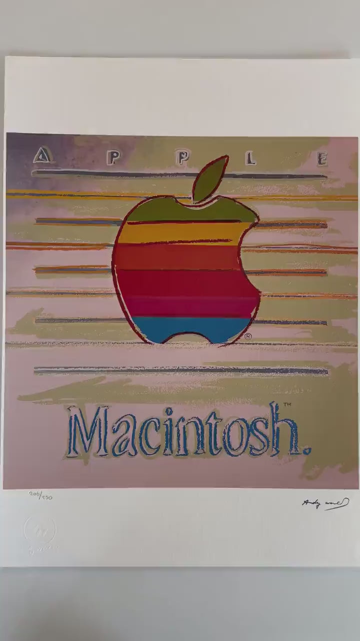 ANDY WARHOL Apple Gesigneerd - Certificaat Leo Castelli - Pop art Advertising- lithograph