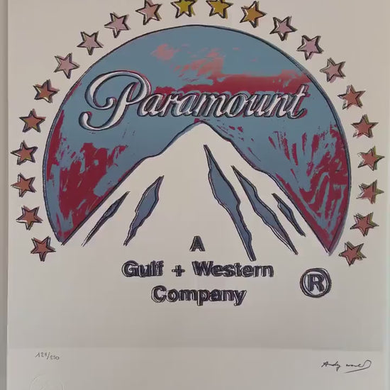 ANDY WARHOL Paramount Gesigneerd - Certificaat Leo Castelli - Pop art Advertising- lithograph