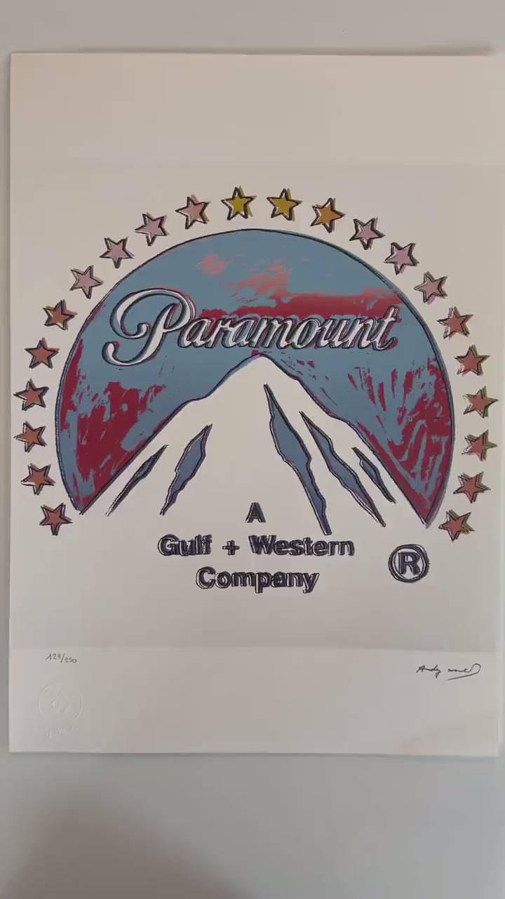 ANDY WARHOL Paramount Gesigneerd - Certificaat Leo Castelli - Pop art Advertising- lithograph