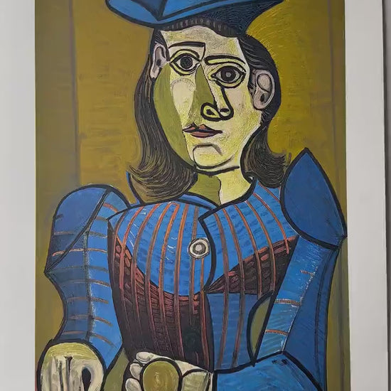 Pablo Picasso, Femme Assise (Dora Maar), 1955 - Gesigneerd - Certificaat - stamp Museu Picasso - Arches paper- lithograph