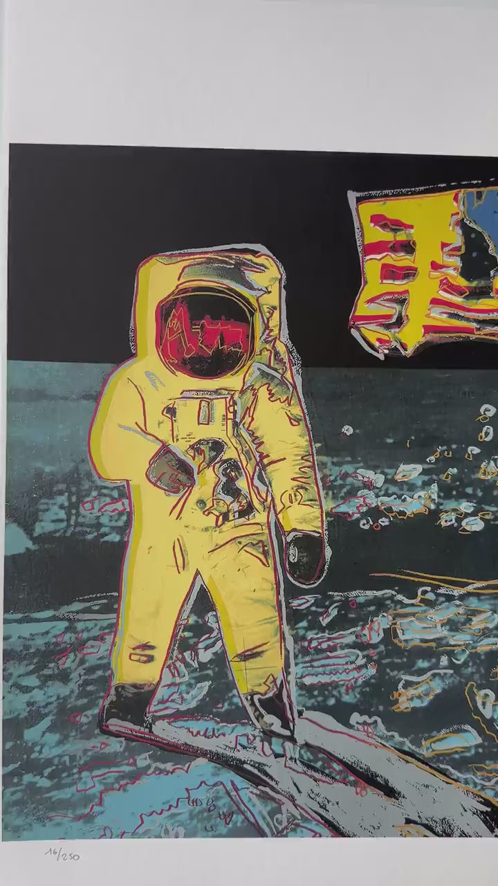 ANDY WARHOL Moonwalk Gesigneerd - Certificaat - Leo Castelli - Pop art -- lithograph