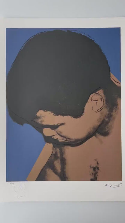 ANDY WARHOL Mohamed Ali  - Certificaat Leo Castelli - Pop art - lithograph