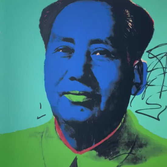 ANDY WARHOL Mao Gesigneerd - Certificaat - Leo Castelli - Pop art -- lithograph