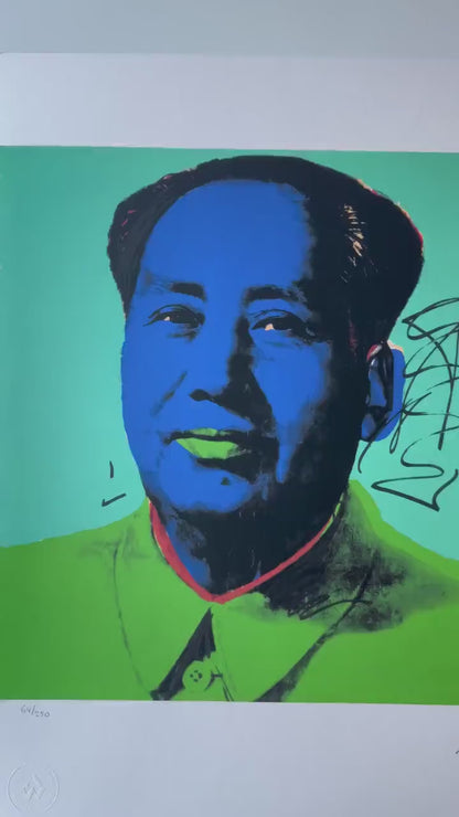 ANDY WARHOL Mao Gesigneerd - Certificaat - Leo Castelli - Pop art -- lithograph