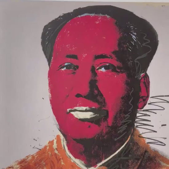 ANDY WARHOL Mao Gesigneerd - Certificaat - Leo Castelli - Pop art -- lithograph