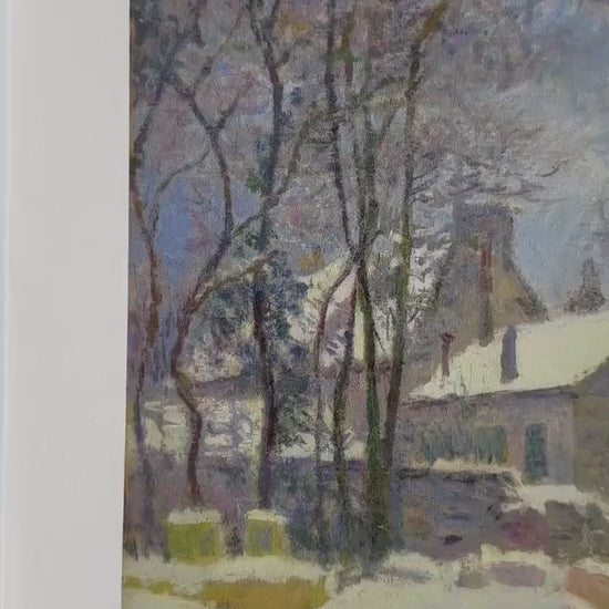 Genummerde editie Claude Monet Wintereffecten in Argenteuil Gesigneerd - certificaat - lithograph