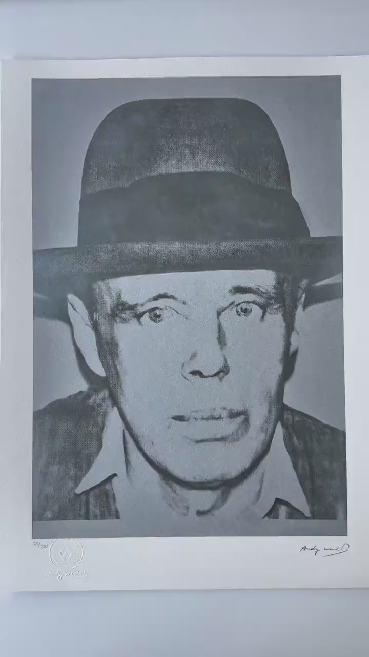 ANDY WARHOL Joseph Beuys Gesigneerd - Certificaat Leo Castelli - Pop art - lithograph