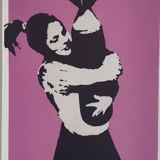 BANKSY  Bomb Lover Gesigneerd - certificaat - Banksy Grafitti Art, Banksy Wall Art, Banksy Lithograph, Banksy Gift, Banksy Stencil Art