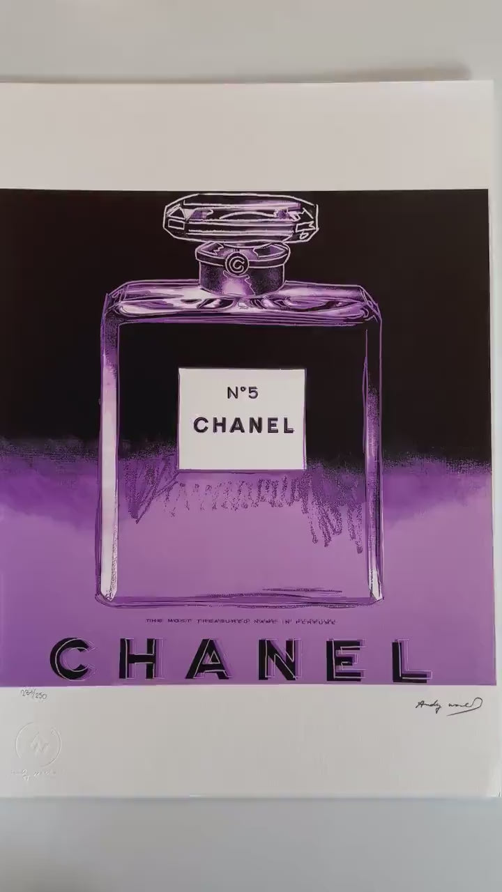 ANDY WARHOL Chanel Gesigneerd - Certificaat Leo Castelli - Pop art Advertising- lithograph