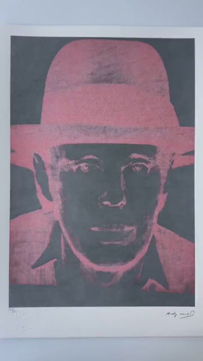 ANDY WARHOL Joseph Beuys Gesigneerd - Certificaat Leo Castelli - Pop art - lithograph