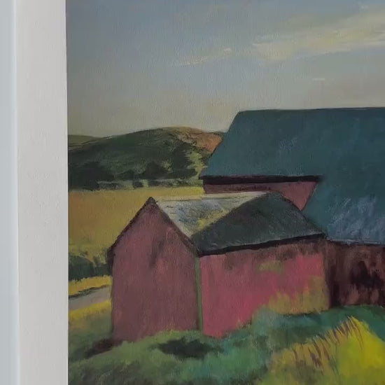 Genummerde editie Edward Hopper Cobb's Barns, South Truro-  Gesigneerd - certificaat - lithograph