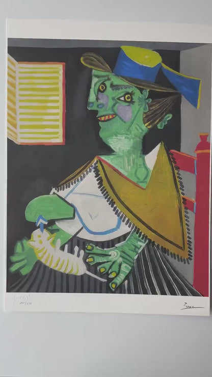 Pablo Picasso Femme verte - Gesigneerd - Certificaat - stamp Museu Picasso - Arches paper- lithograph