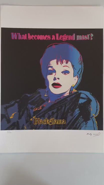 ANDY WARHOL Blackglamma Gesigneerd - Certificaat Leo Castelli - Pop art Advertising- lithograph