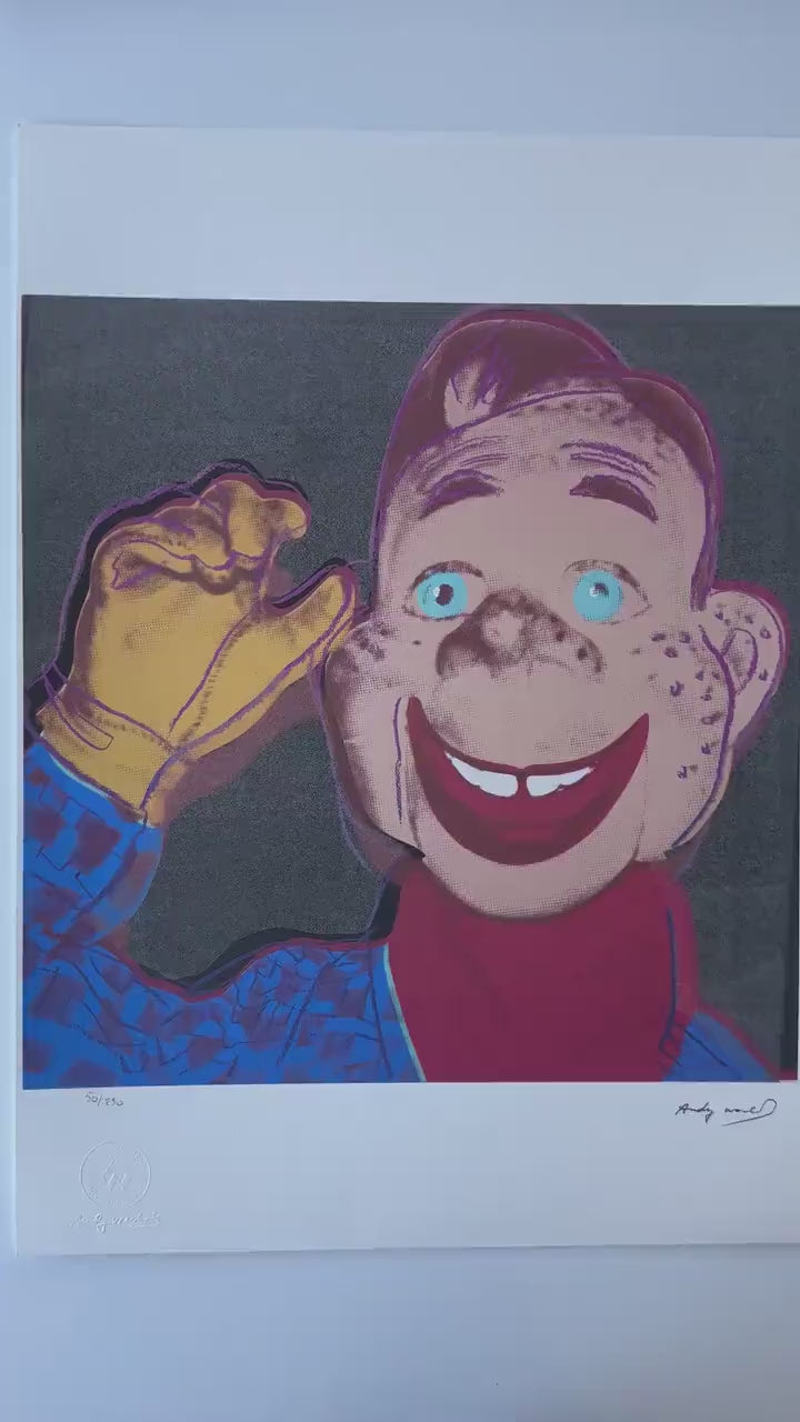 ANDY WARHOL Howdy doody myths Gesigneerd - Certificaat Leo Castelli - Pop art - lithograph