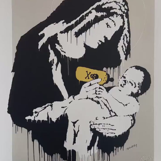 BANKSY  Toxic Mary Gesigneerd - certificaat - Banksy Grafitti Art, Banksy Wall Art, Banksy Lithograph, Banksy Gift, Banksy Stencil Art