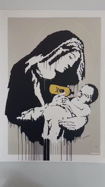 BANKSY  Toxic Mary Gesigneerd - certificaat - Banksy Grafitti Art, Banksy Wall Art, Banksy Lithograph, Banksy Gift, Banksy Stencil Art