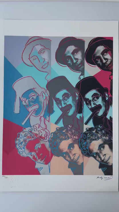 ANDY WARHOL The marx brothers Jews - Certificaat Leo Castelli - Pop art - lithograph