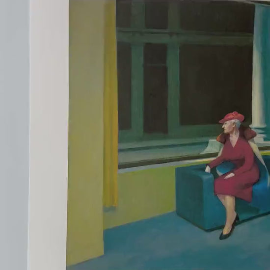 Genummerde editie Edward Hopper woman at the window  Gesigneerd - certificaat - lithograph