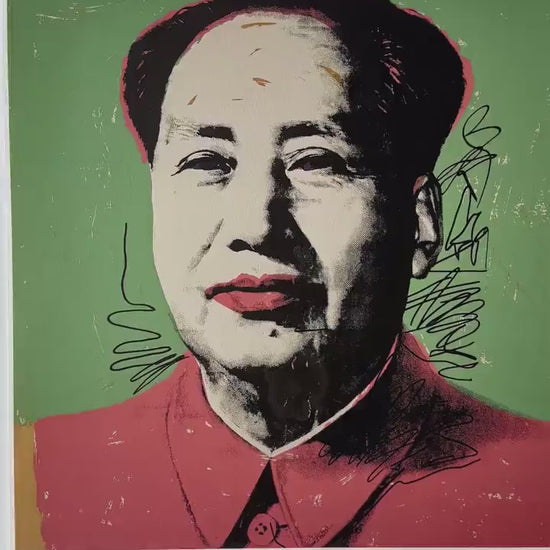 ANDY WARHOL Mao Gesigneerd - Certificaat - Leo Castelli - Pop art -- lithograph