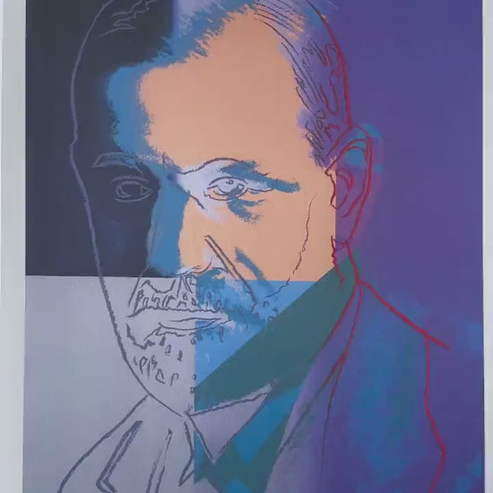 ANDY WARHOL Sigmund freud Jews - Certificaat Leo Castelli - Pop art - lithograph