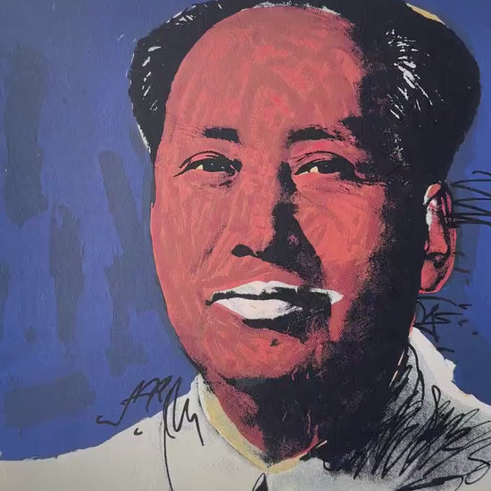 ANDY WARHOL Mao Gesigneerd - Certificaat - Leo Castelli - Pop art -- lithograph