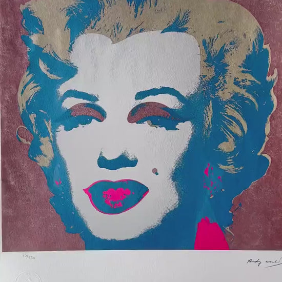 ANDY WARHOL Marilyn Monroe Gesigneerd - Certificaat - Leo Castelli - Pop art -- lithograph