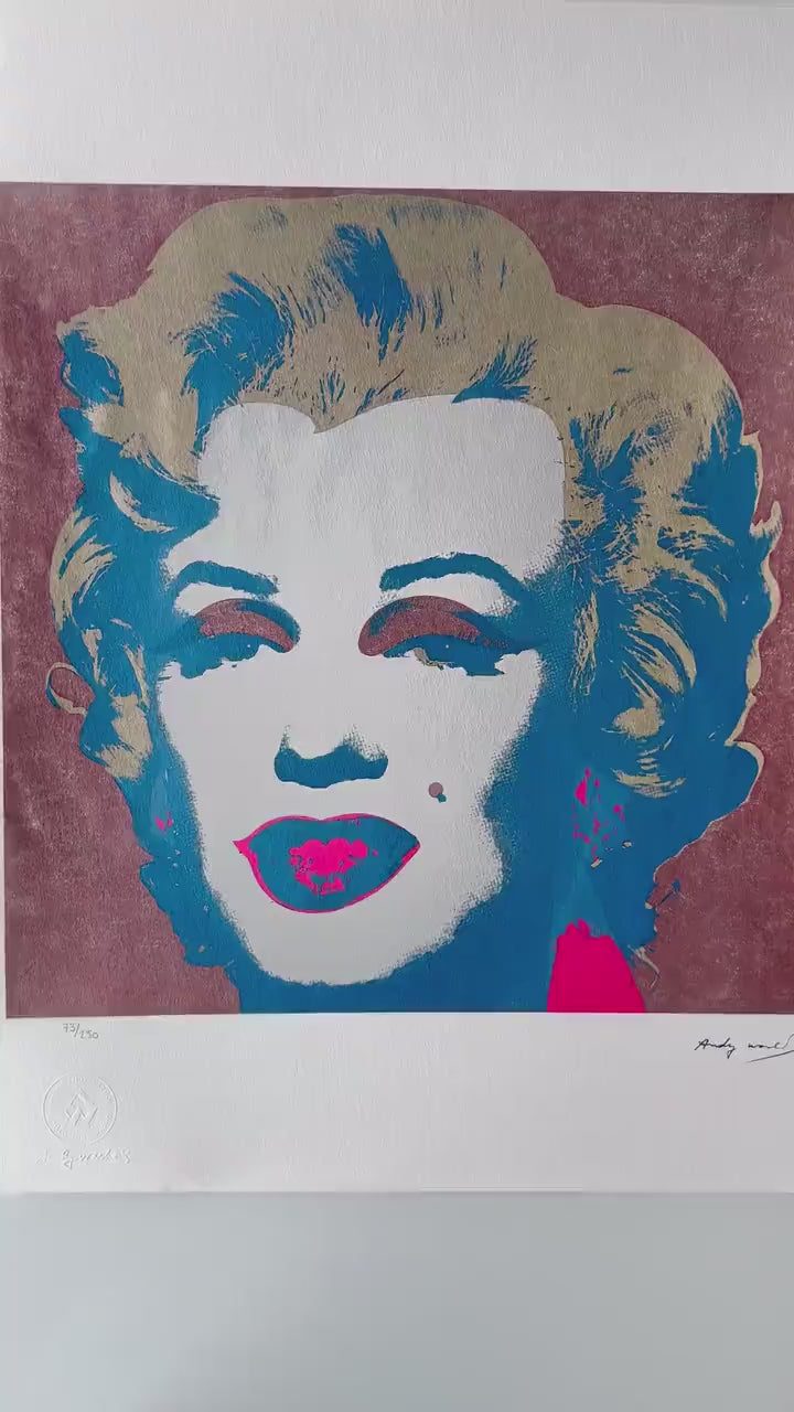 ANDY WARHOL Marilyn Monroe Gesigneerd - Certificaat - Leo Castelli - Pop art -- lithograph