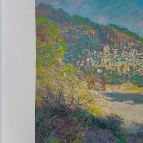 Genummerde editie Claude Monet Weg naar Monte Carlo Gesigneerd - certificaat - lithograph