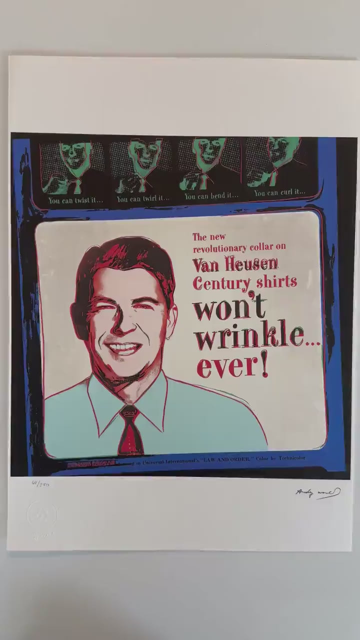 ANDY WARHOL Vanhuesen Gesigneerd - Certificaat Leo Castelli - Pop art Advertising- lithograph