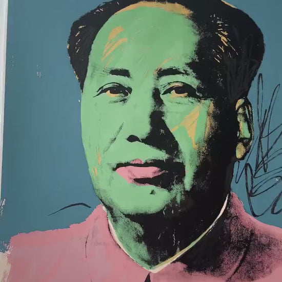 ANDY WARHOL Mao Gesigneerd - Certificaat - Leo Castelli - Pop art -- lithograph