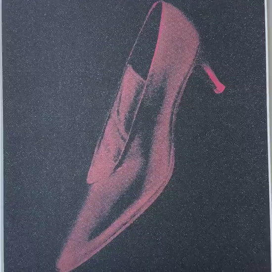 ANDY WARHOL Shoe Gesigneerd - Certificaat Leo Castelli - Pop art - lithograph high heels